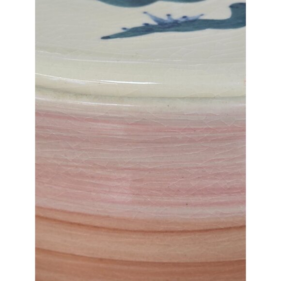 Handcrafted Ellis Pottery Desert Scene Lidded Pottery Bowl - Picture 7 of 13